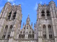 Picture showing the St. Michael and St. Gudula Cathedral in Brussels