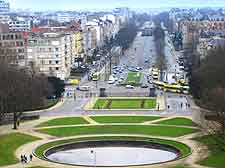 Aerial picture of the central streets