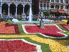 Brussels flower festival picture, on the Grote Markt (Grand Place)