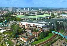Aerial picture of the Heisel Stadium