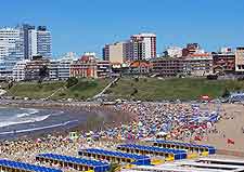 Picture of summer sunbathers on the beach