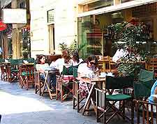 Al fresco dining view