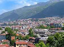 Aerial view of the Bursa cityscape