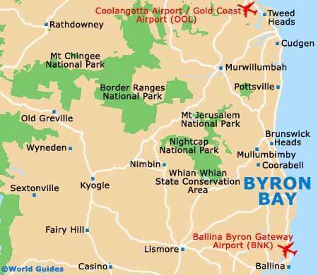 Small Byron Bay Map