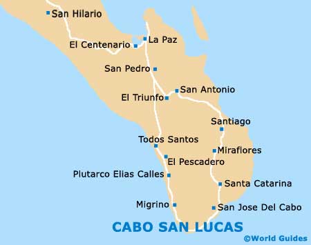 Small Cabo San Lucas Map