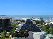 Cityscape view, showing the Cairns Wildlife Dome
