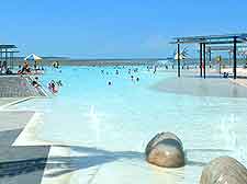 Picture of the popular saltwater lagoon