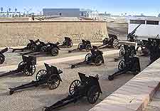 Photo of cannons at the Museo del Ejercito (Military Museum)