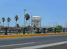 View of road leading to and from the airport