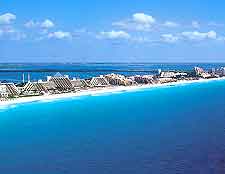 Aerial picture of the beachfront