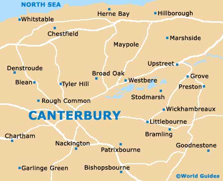 Small Canterbury Map