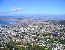 Aerial view of Cape Town