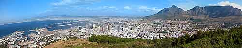 Panoramic picture of Cape Town cityscape
