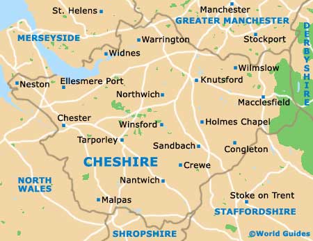 Cheshire map