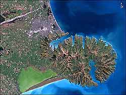 Aerial view of Christchurch