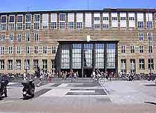 View of the university building