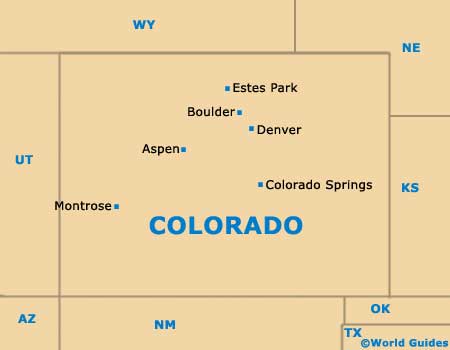 Colorado CO State Map