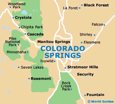 Small Colorado Springs Map
