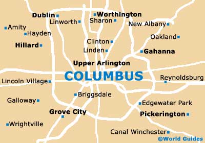 Small Columbus Map