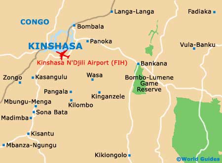 Kinshasa map