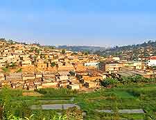 Photograph of countryside graves in Rwanda
