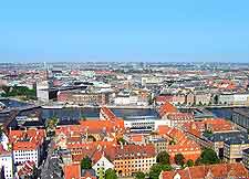 Scene over the city of Copenhagen