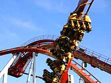 Photo of roller coaster at the Tivoli Amusement Park