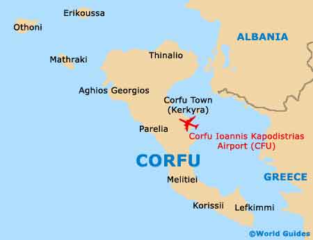 Small Corfu Map