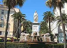 Photo of famous Napoleon statue in Ajaccio