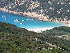 Beachfront at the town of Bonifacio