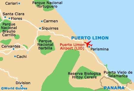 Small Puerto Limon Map