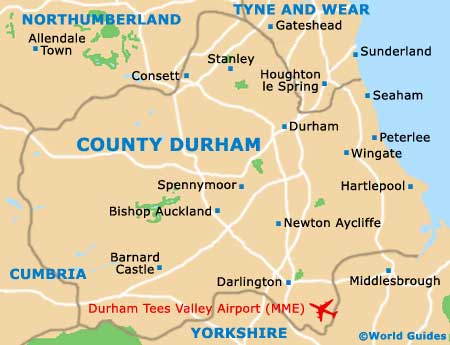 County Durham Map
