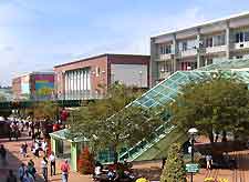 View of shops in the centre