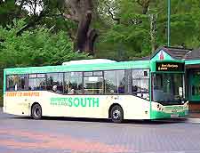 Picture of local bus driving around the city