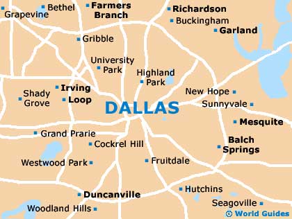 Small Dallas Map