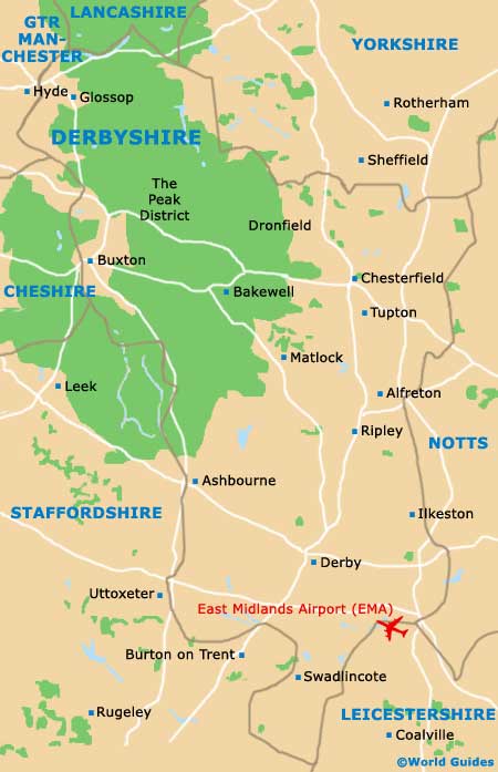 Derbyshire Map