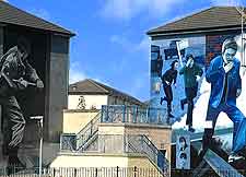 Photo of the city's famous murals