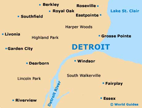 Small Detroit Map
