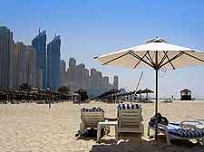 Photo of the sunny beachfront in Dubai, United Arab Emirates