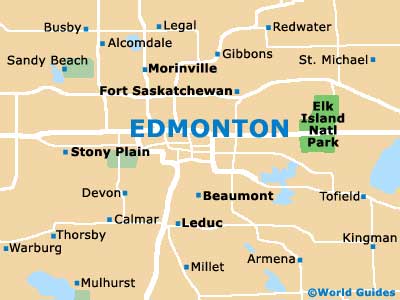 Small Edmonton Map