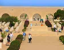 Picture of people visiting the War Cemetery