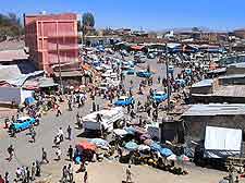 Cityscape view of central Harar