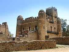 View of the Fasil Ghebbi (Royal Enclosure) at Gondar (Gonder)