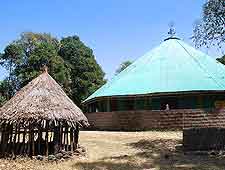 Photo of old African monastery building