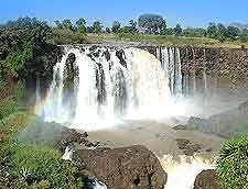 Breathtaking picture of the Blue Nile river and Tisisat Falls