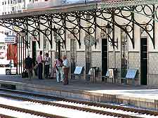 View of the railway station