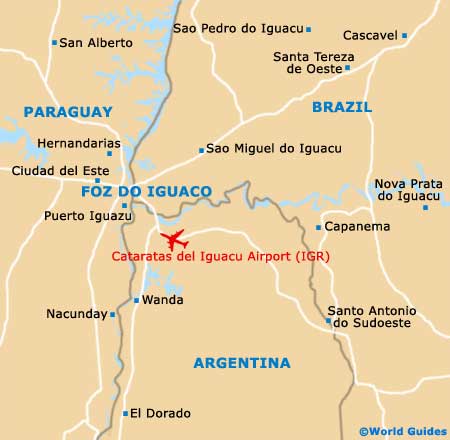 Small Foz do Iguacu Map