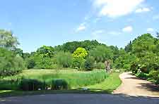 View of the Botanical Gardens (Botanischer Garten) in the sunshine