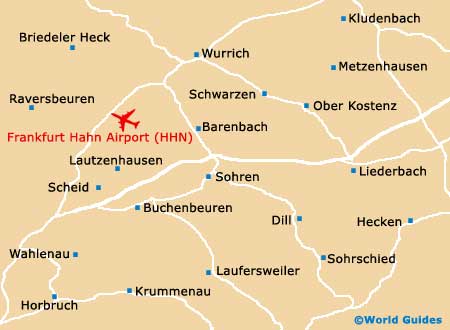 Frankfurt Hahn Airport map