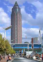 Photo showing the Messetur skyscraper in the background